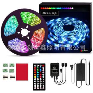 音乐44键灯带外置麦克风RGB灯条5050滴胶防水150灯七彩套装