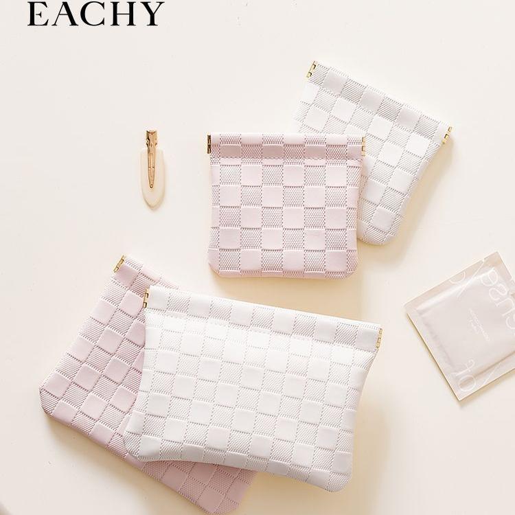 自动闭合弹片口红包防水化妆包