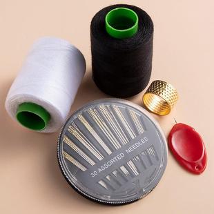 针线套装 家用缝衣服 缝补针线盒缝纫线手工缝衣线黑线白线手缝线
