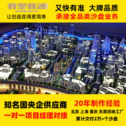 沙盘模型定制楼盘户型新能源工业园机械立体场景地形地貌广东工厂