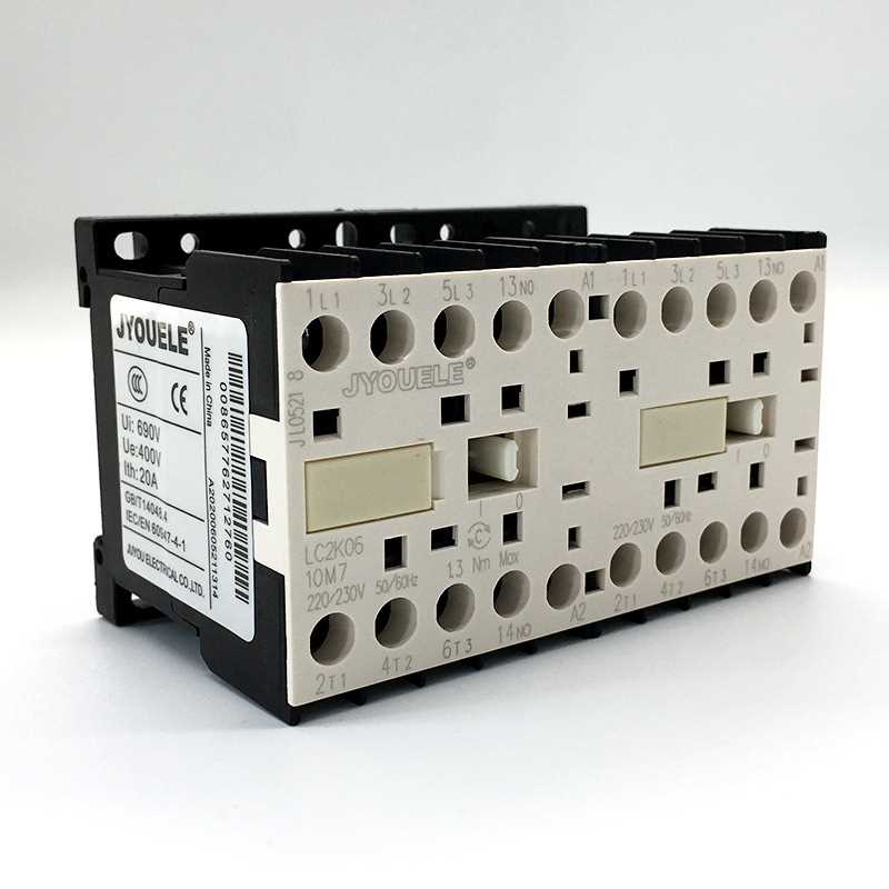 厂家 LC2K0610系列小型联锁可逆接触器 3P+NO常用线圈AC220V