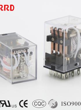 LIRRD利尔德LHH54P 5A小型电磁中间继电器14只脚MY4N-J