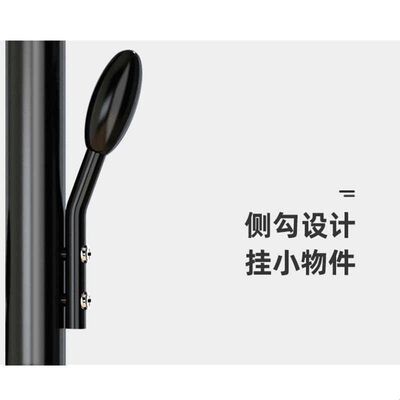 简约落地衣帽架 铁制室内晾衣架 家用双杆晾衣架 可移动衣帽架设