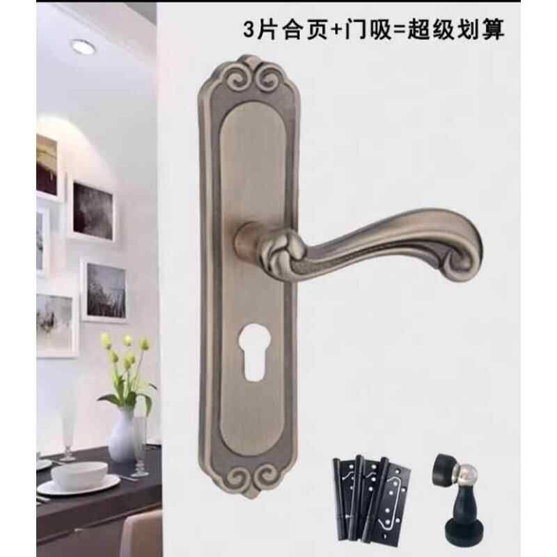 青古铜卧室房门锁静音室内门锁锁机械门锁