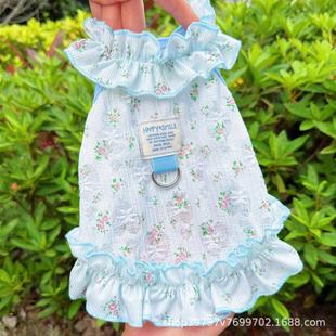 夏季薄款镂空吊带裙公主风狗狗猫咪衣服宠物服饰透气降温凉凉衣