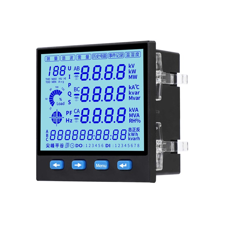 380220V三相电流电压功率计量多功能表液晶数码RS485通讯电力仪表