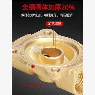 250 2W常闭电磁阀水阀24V 220V开关控制铜线圈进水气阀 160