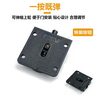 衣柜滑轮趟门轮子移门推拉轮黑色塑料橱柜吊轮轨道门配件 精品老式