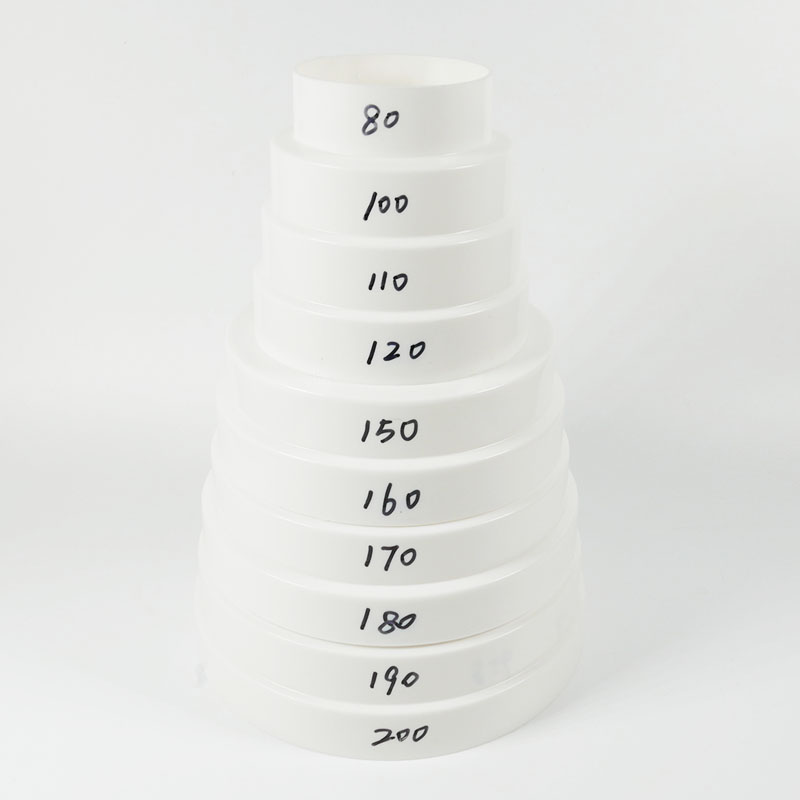 抽油烟机变径圈排风管转换接头大小头转换器80/200 烟管变径器