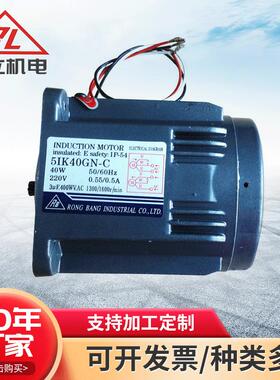 厂家供应5IK40GN-C 单相定速马达 40W荣邦定速马达 微型定速电机