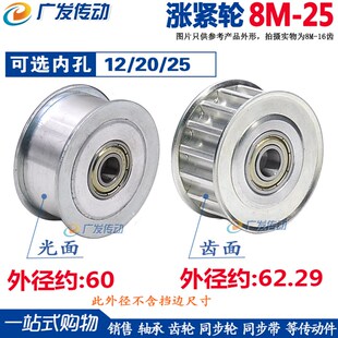 孔12 8M25q齿 槽宽16 同步轮 调节导向轮 涨紧轮