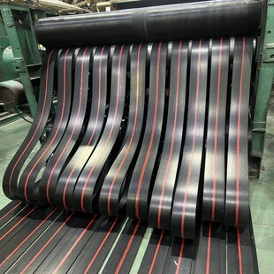 黑色帆布强力丝提升机皮带平x胶带耐磨橡胶抛丸机平皮带传动输送