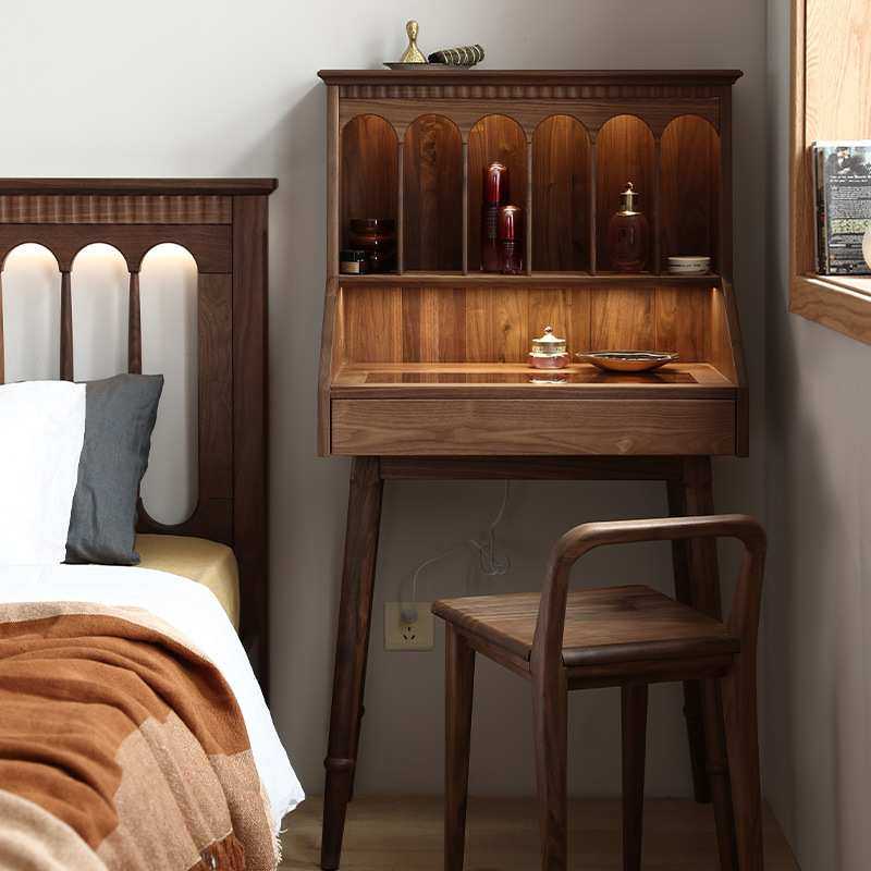 崇匠家具实木美式复古梳妆台卧室床边梳妆桌黑胡桃木小户型化妆台,玩具/童车/益智/积木/模型,毛绒/玩偶/公仔/布艺类玩具,淘宝优惠券,粉丝福利购,淘宝优惠卷