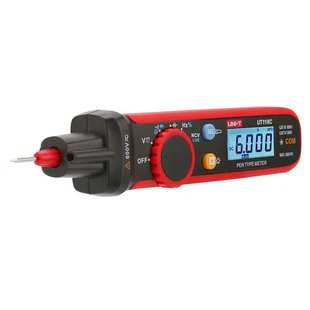 UNI 万用表高精度真有效值智能防烧电压表电工UT118C T优利德笔式