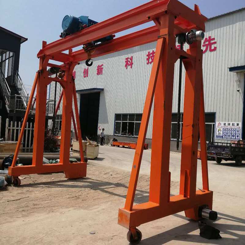 10t可拆卸电动万向龙门架 工地厂房卸货小型门式起重机航吊龙门架