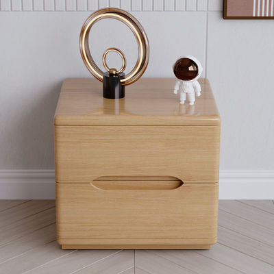 床头柜全实木北欧日式落地床边收纳储物柜现代简约原木色小型整装