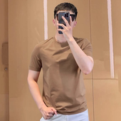 2026夏季 男士 100支短袖 JERMYNSTARS T恤修身 液氨丝光棉圆领上衣