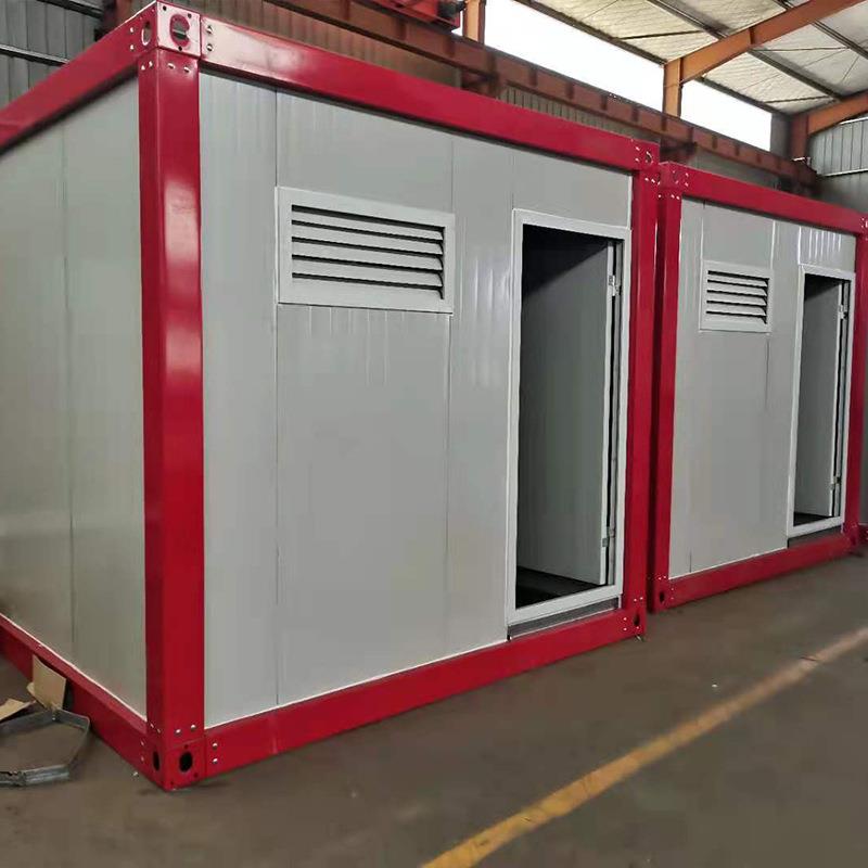 住人集装箱房快拼箱加厚防火彩钢板房外贸活动集装箱移动房