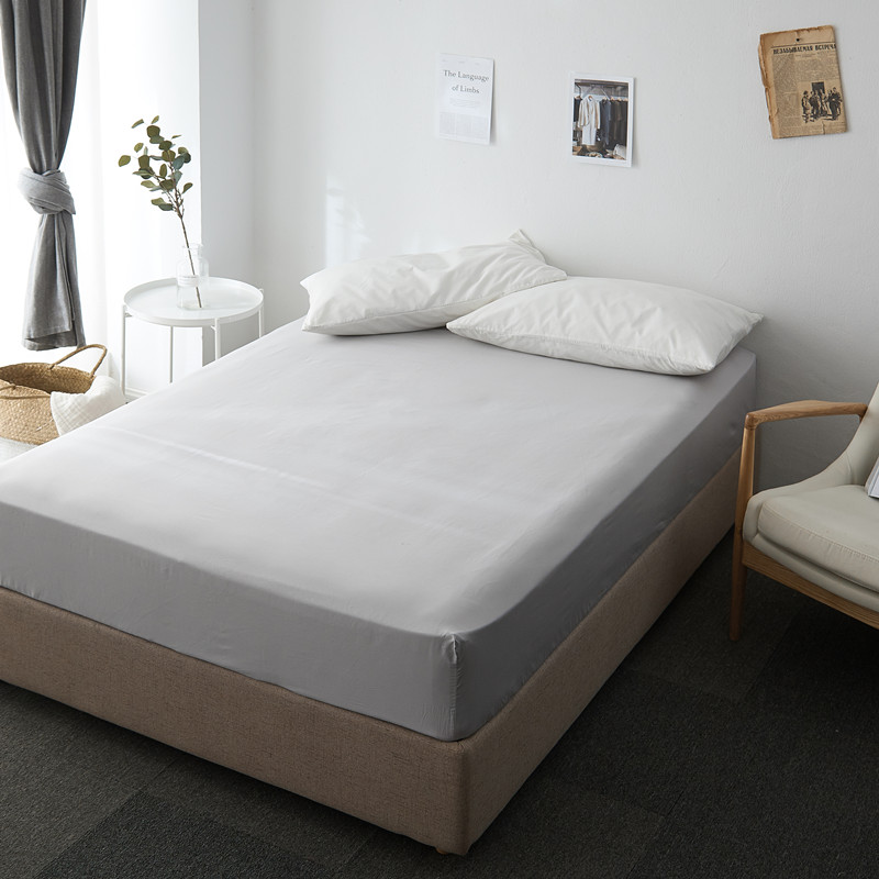 60支长绒棉单件床笠床单 全棉单品 枕套 简约纯色精品长绒棉单品