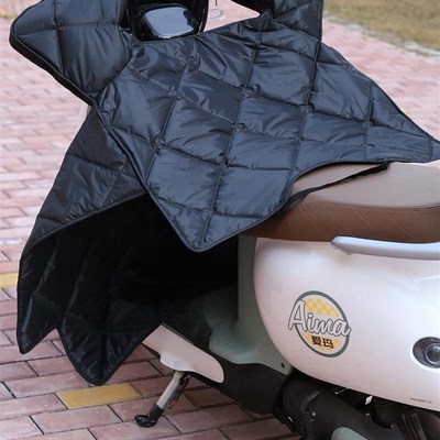 电动摩托车挡风被中厚款双面防水大小型电车防风罩春秋四季通用
