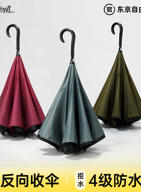 日本Waterfront长柄雨伞反向收伞晴雨两用防暴雨大伞径车载雨伞