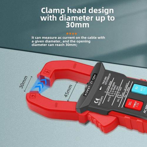 中意Qb1全自动智能钳形万用表大电流高精度全齿轮防烧安培计电容