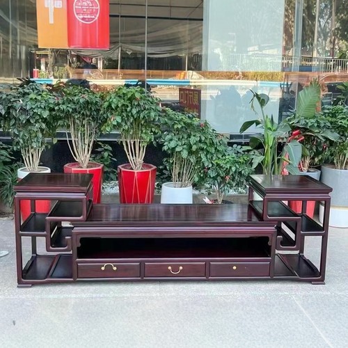 红木电视柜稀世大红酸枝客体储物柜中式交趾黄檀简约收纳明清苏工