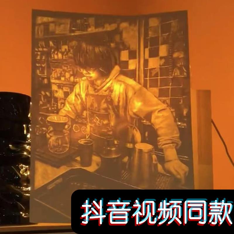 非遗纸光雕画定制成品创意真人画像照片定制送男女朋友生日礼物