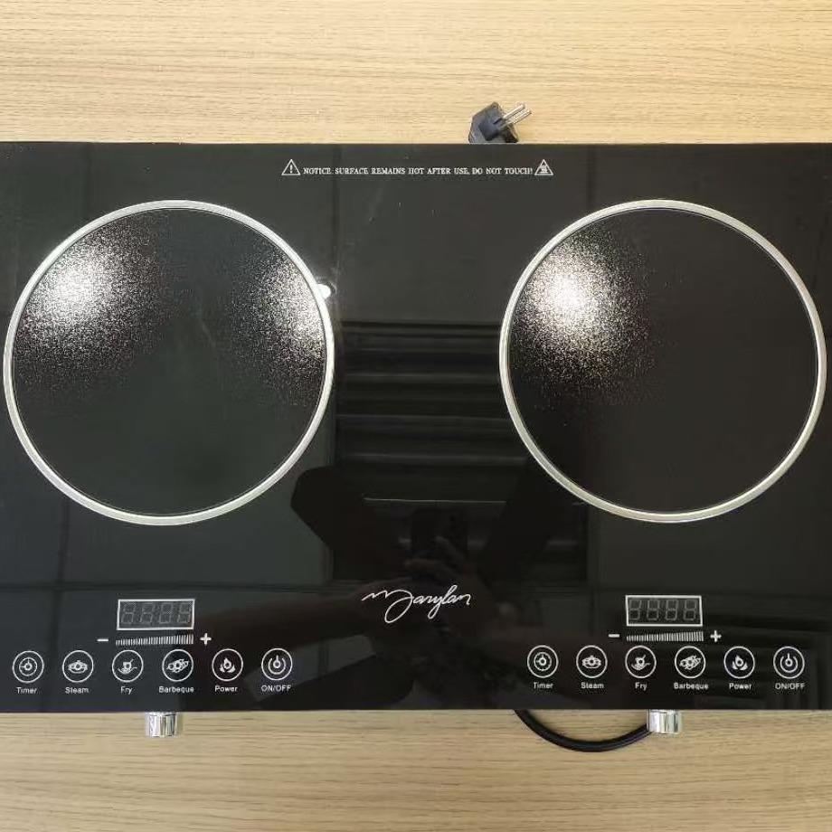 外贸双头双头电磁炉家用商用多功能炒菜火锅双头电陶炉一体灶