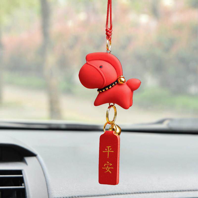 小马驹汽车挂件创意个性汽车内后照镜吊坠女可爱INS情侣一对挂饰