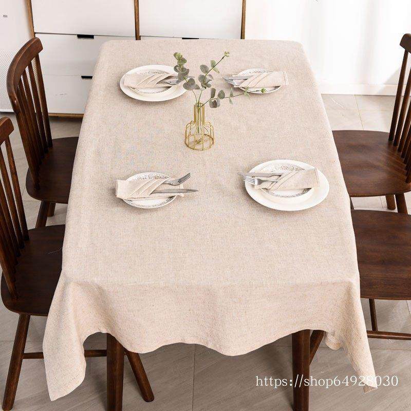 欧式亚麻色桌布台布茶几桌旗纯色简约餐桌布盖巾棉麻布艺抽丝镂空,居家布艺,桌布,淘宝优惠券,粉丝福利购,淘宝优惠卷