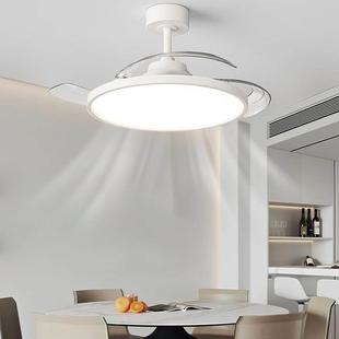 全光谱隐形餐厅风扇灯现代简约卧室灯超薄静音客厅吊扇灯中山灯具