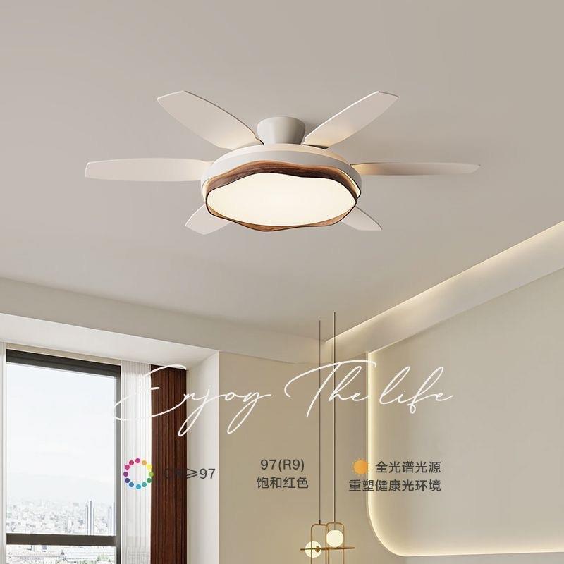 简约现代客厅家用大风力护眼餐厅吊扇一体灯广东中山灯具风扇吊灯