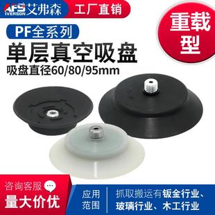 开箱机真空吸盘PF AFS 1.25强力硅胶吸嘴工业吸盘 M12