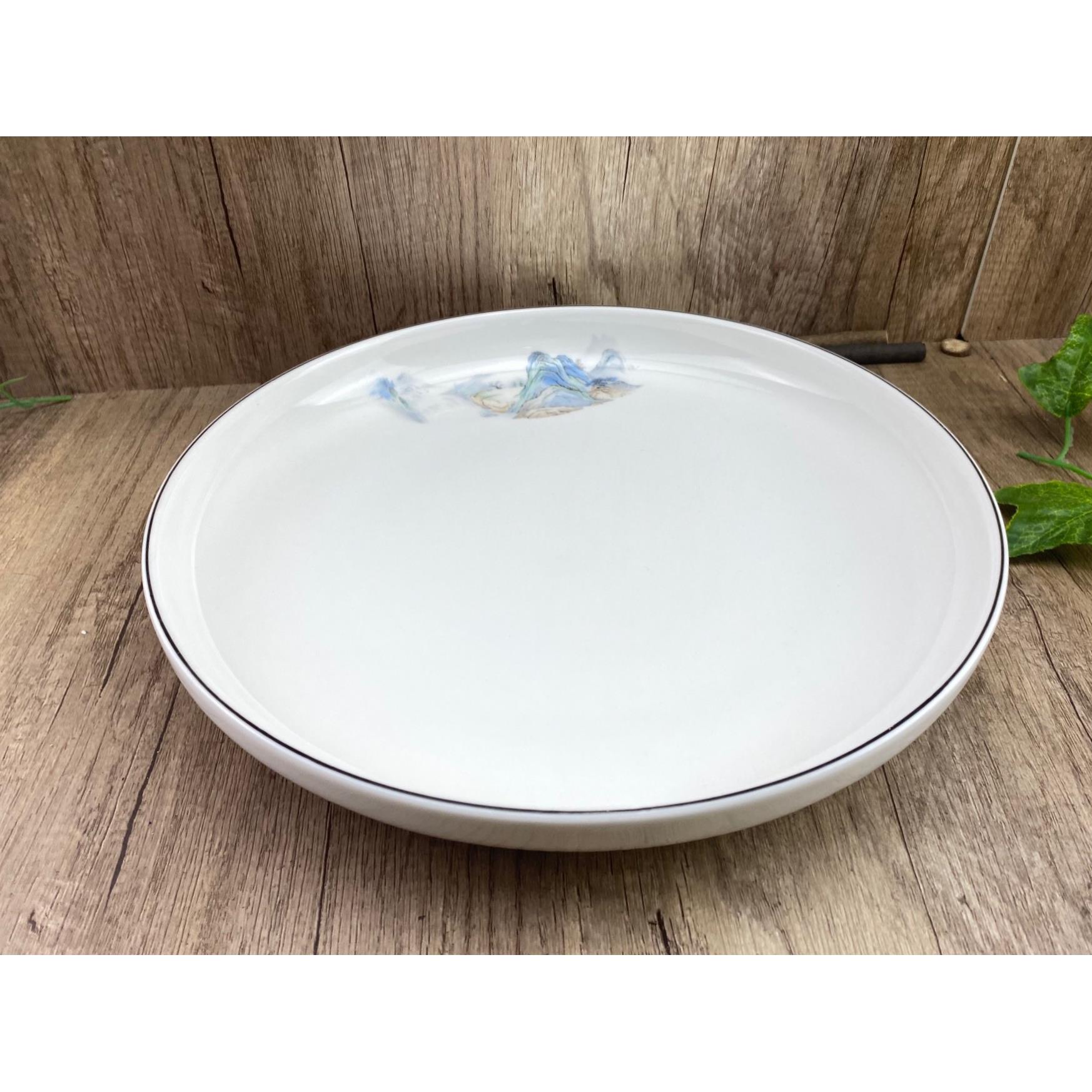 大盘超大陶瓷家用深盘果盘创意14英寸特大号蒸鱼剁椒鱼头圆盘炒菜