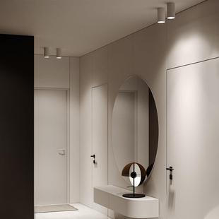 包邮 照明射灯吸顶防眩光无主免开孔筒灯 家用客厅天花灯明装 22新款