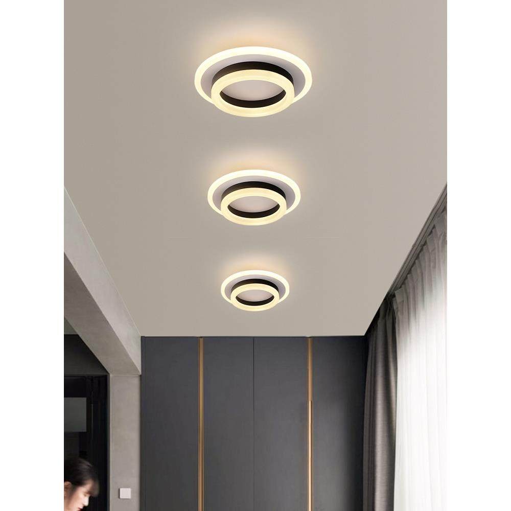 客厅Led通道走廊灯入口灯入口大厅衣帽间天花板灯阳台圆形表面安