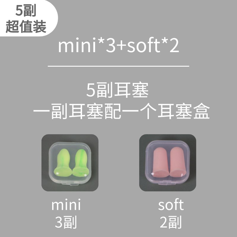 德国OHROPAX耳塞mini防噪音宿舍睡觉学生防呼噜超级隔音专用神器图片