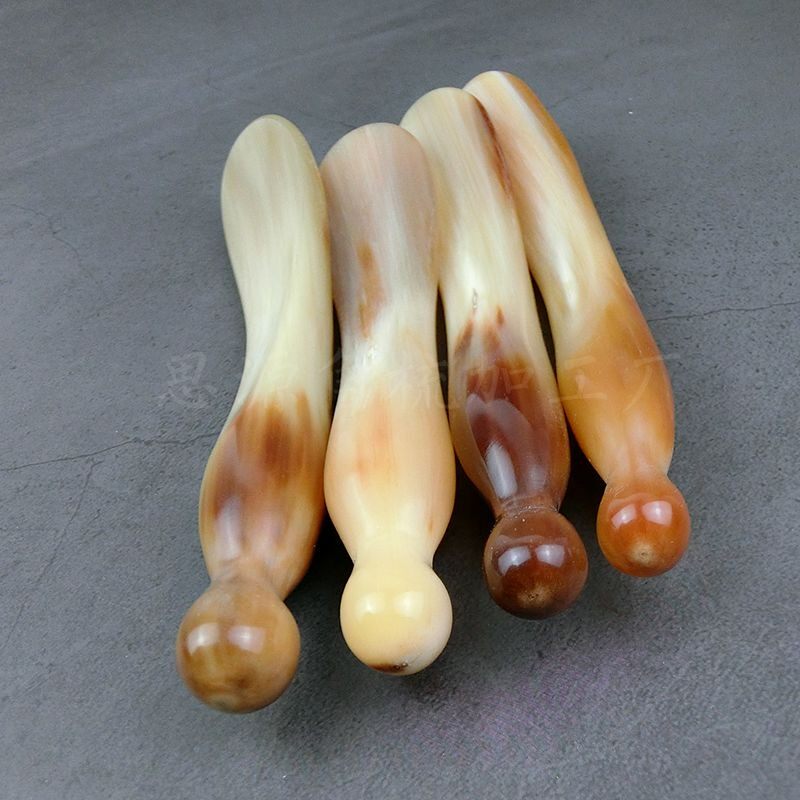 天然白水牛角眼霜棒眼刮棒面霜导入棒面部眼部按摩拨筋棒板刮痧