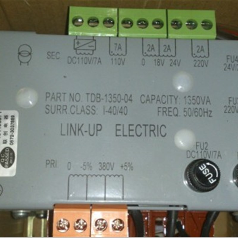 电梯配件 电梯专用控制柜变压器 TDB-1350-04/VA全新原装现货