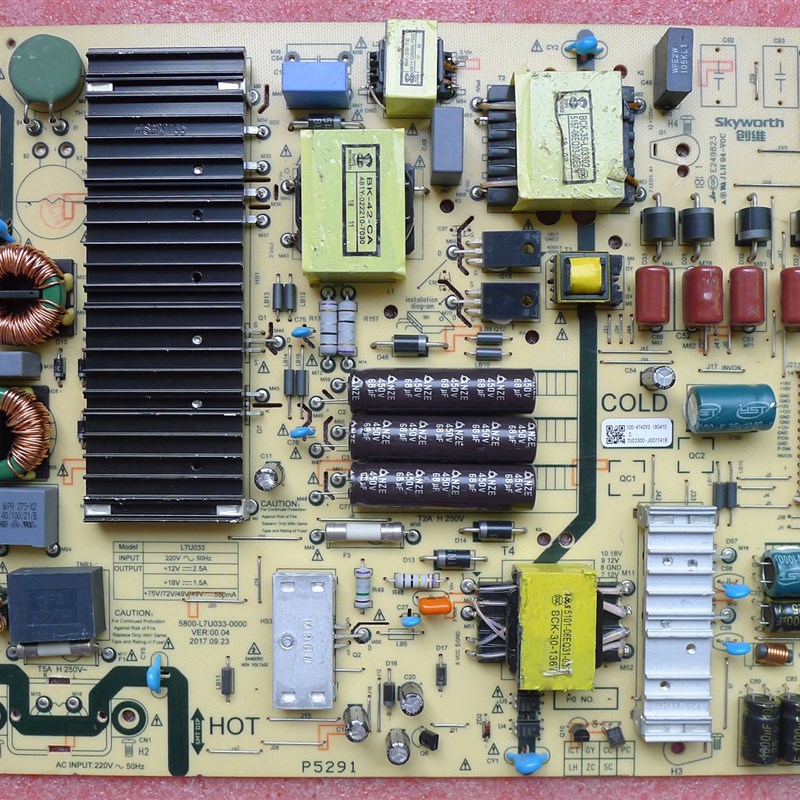 创维电视 65M9 60MP 65Kt5C 65G5MP电源板型号5800-L7U033-0000