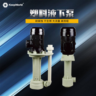 中盛联科FSY塑料液下泵立式耐酸碱电镀防腐蚀化工泵海水潜水泵