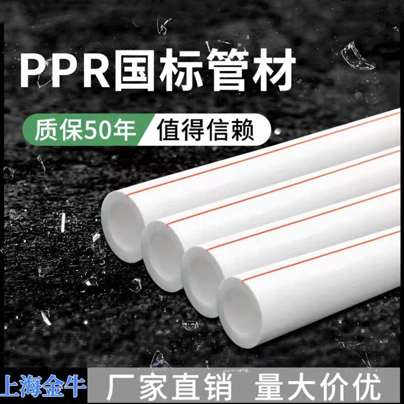 PPR水管配件40 50 63 75 90 110 160热熔管大口径ppr工程冷热水管