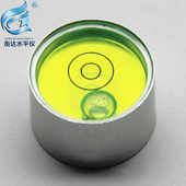对中杆水准泡金属圆水平仪高精度圆水准仪金属圆水平尺圆形水准器