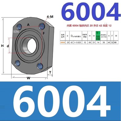 微型轴承座 紧凑带座轴承BGTAB BGTNB6904 6004 6204 6005 6205ZZ
