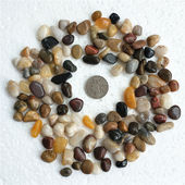 南京天然鹅卵石雨花石鱼缸石子园艺花盆栽装 饰五彩水培石头1斤装