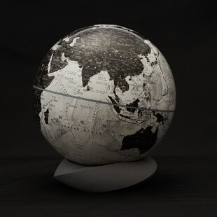 云环水泥底座】宏微地球仪客厅书房桌面装饰潮流摆件乔迁开业礼品