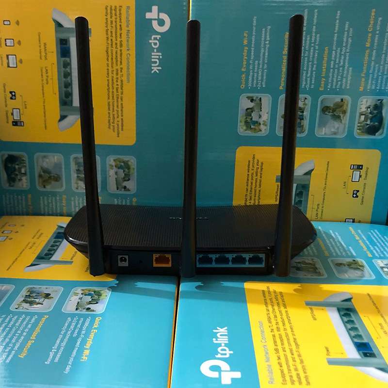TP-LINK无线路由器英文版450M穿墙王网tp940全英文英美欧电源千兆