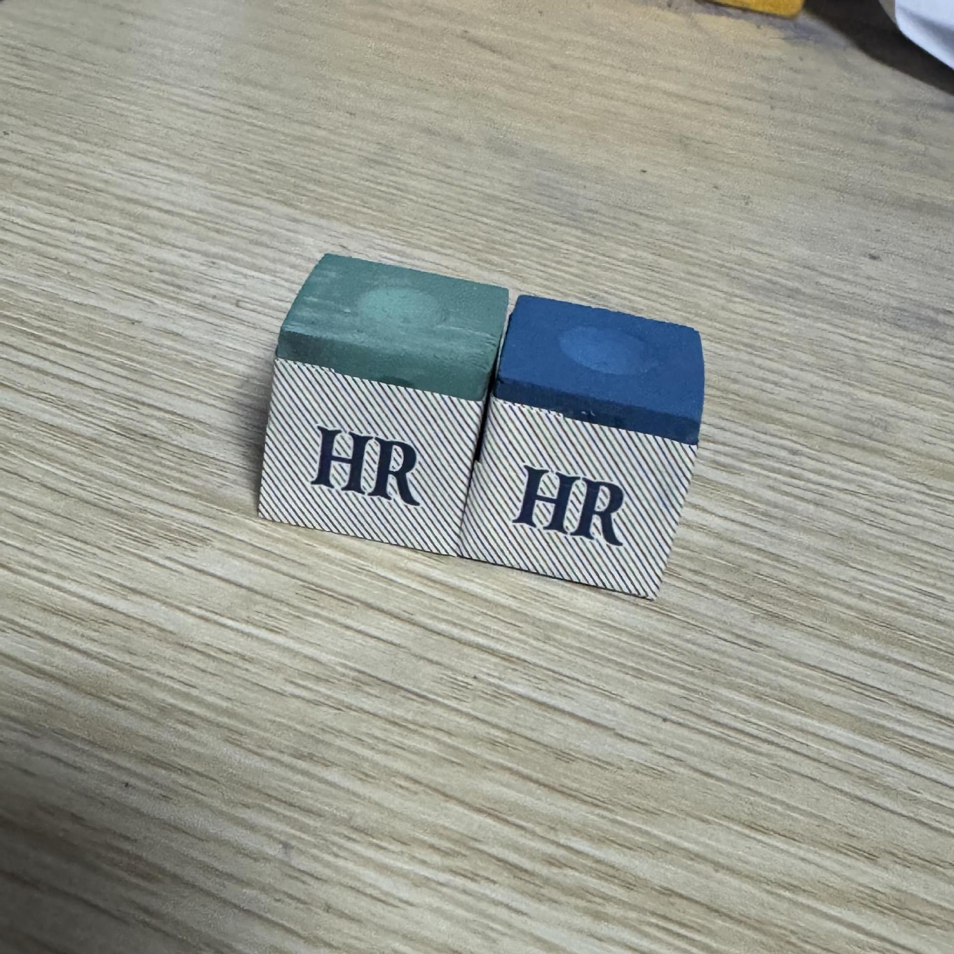 HR二代2代蓝色中性升级版巧克台球杆巧克粉普罗旺斯紫粉