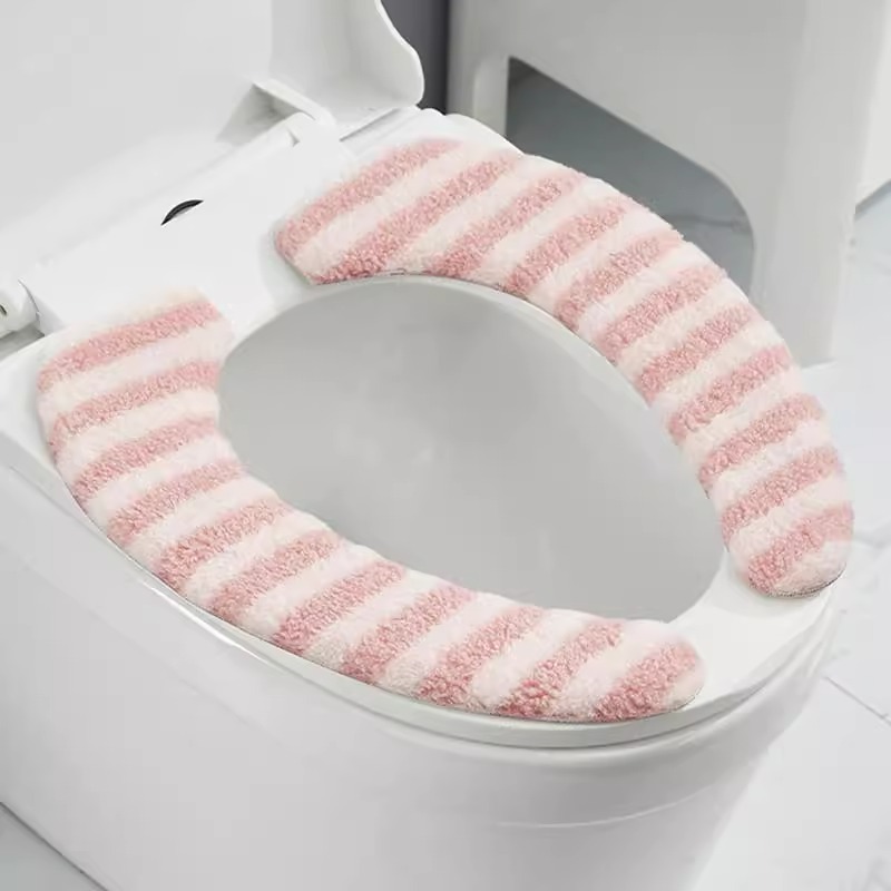 冬季马桶垫粘贴式加厚坐垫家用坐便套秋冬防水大号垫子2024新款冬